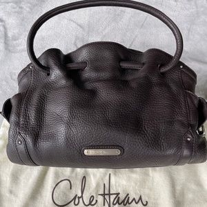 Cole Haan brown pebble leather purse